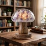 Verdant Living Amethyst Crystal Terrarium Mushroom Table Lamp - Image 2